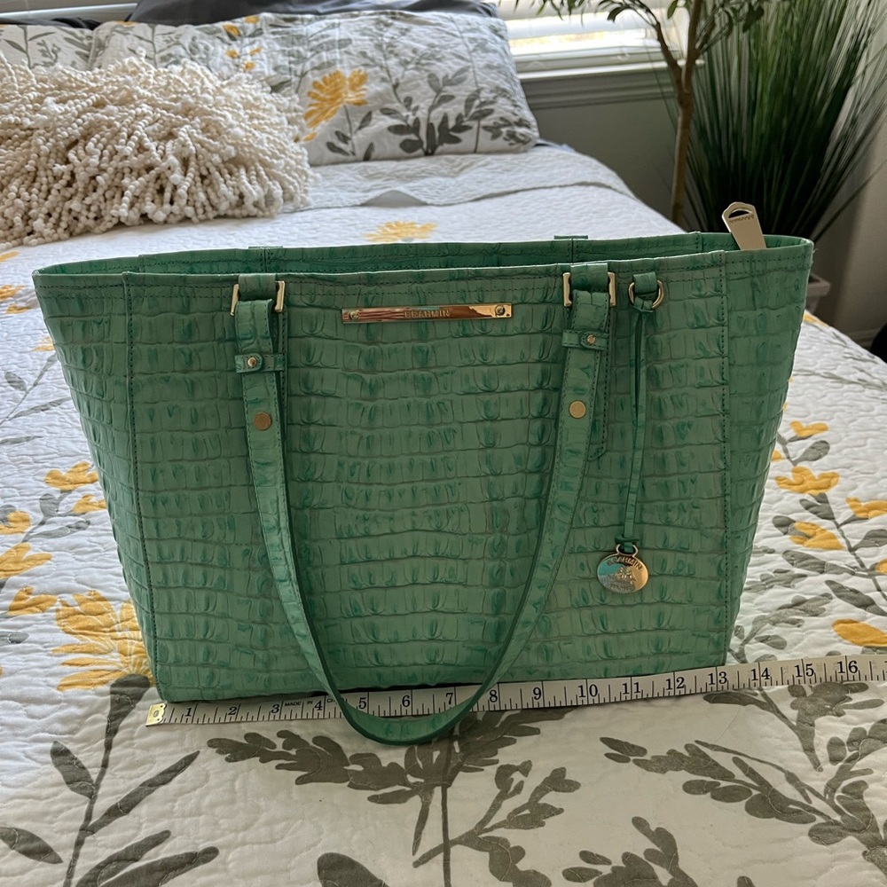 Beautiful Mint Green Brahmin Purse